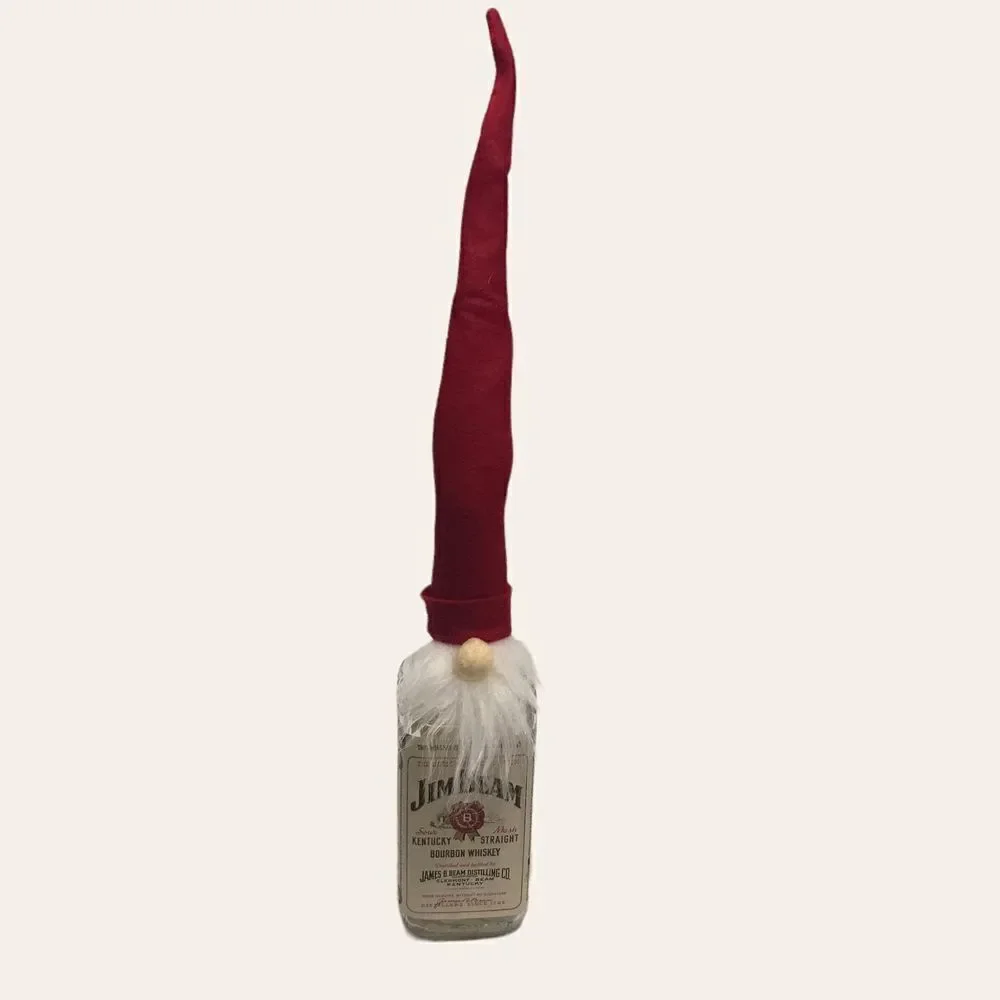 Santa‎ Gnome Bottle Topper Christmas holiday